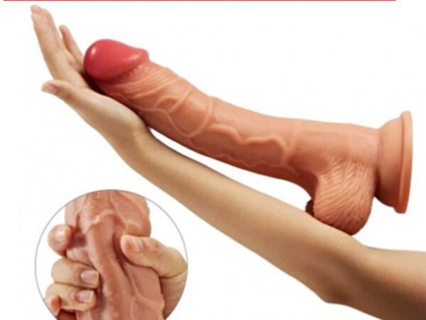 Dildo Big Maasive dildo 12 inch with Suction-skin dildo