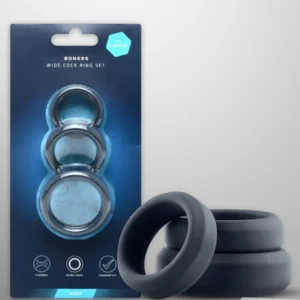 Boners 3 Flat Cock Rings Set