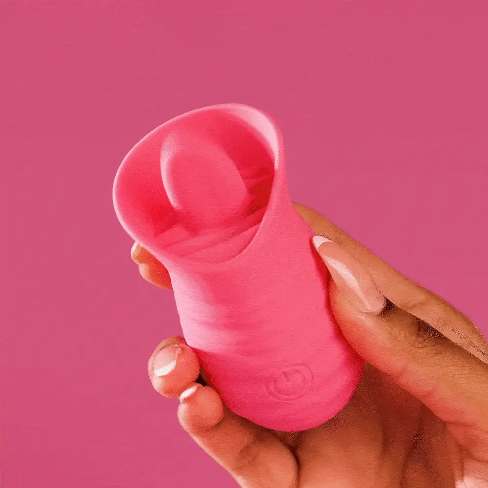 Tongue flicker massager